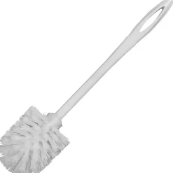 Rubbermaid Commercial Toilet Bowl Brush - Polypropylene Bristle - 1.13" Brush Face - 15" Overall Length - Plastic Handle - White - 24 / Carton