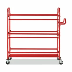 Rubbermaid Commercial Tote Picking Cart, Metal, 3 Shelves, 450 lb Capacity, 57