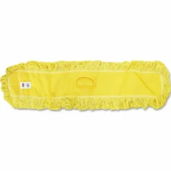 Rubbermaid Commercial Trapper Commercial Dust Mop, Looped-end Launderable, 5" x 48", Yellow