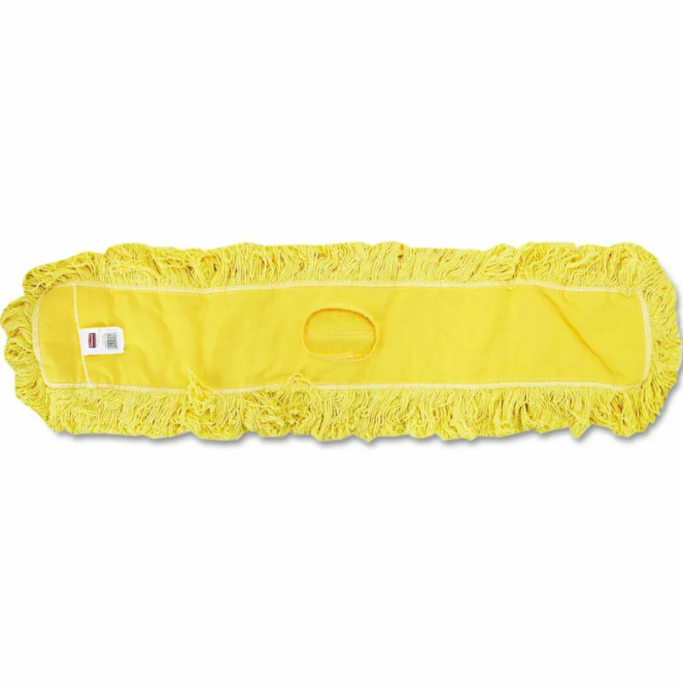 Rubbermaid Commercial Trapper Commercial Dust Mop, Looped-end Launderable, 5" x 48", Yellow