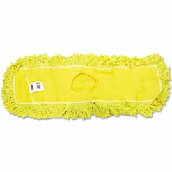 Rubbermaid Commercial Trapper Commercial Dust Mop, Looped-end Launderable, 5" x 24", Yellow