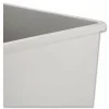 Rubbermaid Commercial Untouchable Square Container - 50 gal Capacity - Square - Crack Resistant, Durable, Compact, Rugged - 3959GRA