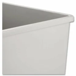 Rubbermaid Commercial Untouchable Square Container - 50 gal Capacity - Square - Crack Resistant, Durable, Compact, Rugged - 3959GRA