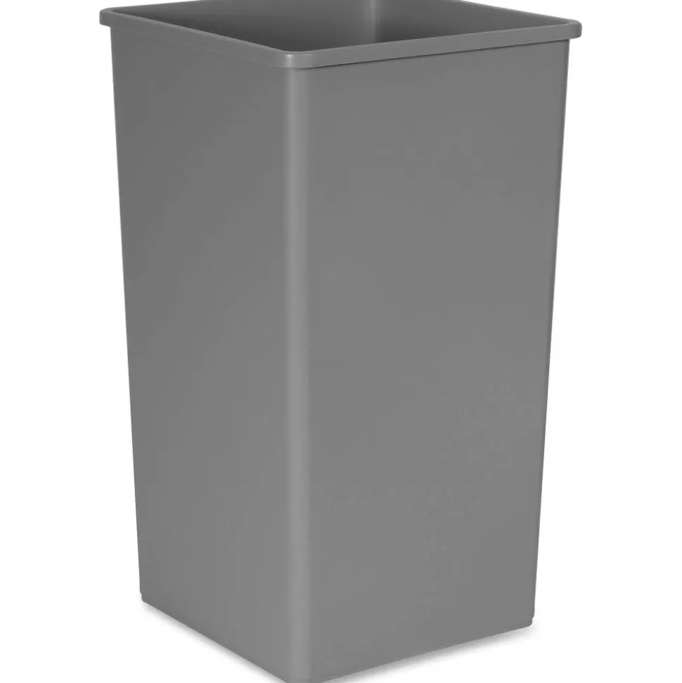 Rubbermaid Commercial Untouchable Square Container - 50 gal Capacity - Square - Crack Resistant, Durable, Compact, Rugged - 3959GRA