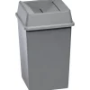 Rubbermaid Commercial Untouchable Square Swing Top Lid, Plastic, 20.13w x 20.13d x 6.25h, Beige