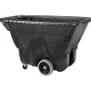 Rubbermaid Commercial Utility Duty Tilt Truck - 450 lb Load Capacity - Structofoam - 26" Width x 53" Depth x 33" Height - Black - 1 Each
