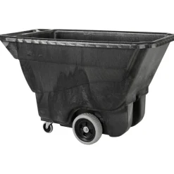 Rubbermaid Commercial Utility Duty Tilt Truck - 450 lb Load Capacity - Structofoam - 26" Width x 53" Depth x 33" Height - Black - 1 Each