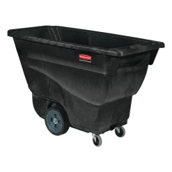Rubbermaid Commercial Utility Duty Tilt Truck - 450 lb Load Capacity - Structofoam - 26" Width x 53" Depth x 33" Height - Black - 1 Each