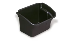 Rubbermaid Commercial Utility Bin, 4 gal, 17" x 12.13" x 10.5", Black