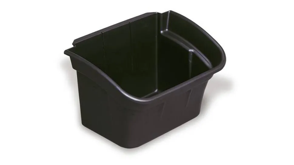 Rubbermaid Commercial Utility Bin, 4 gal, 17" x 12.13" x 10.5", Black