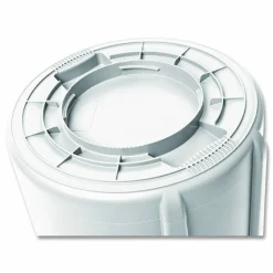 Rubbermaid Commercial Vented Round Brute Container, 10 gal, Plastic, White