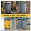 Rubbermaid Commercial Vented Round Brute Container, 32 gal, Plastic, Yellow