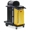 Rubbermaid Commercial Vinyl Cleaning Cart Bag for Rubbermaid Commercial 9T76, 9T77 and 9T78, 34 gal, 17.5" x 10.5" x 33", Yellow