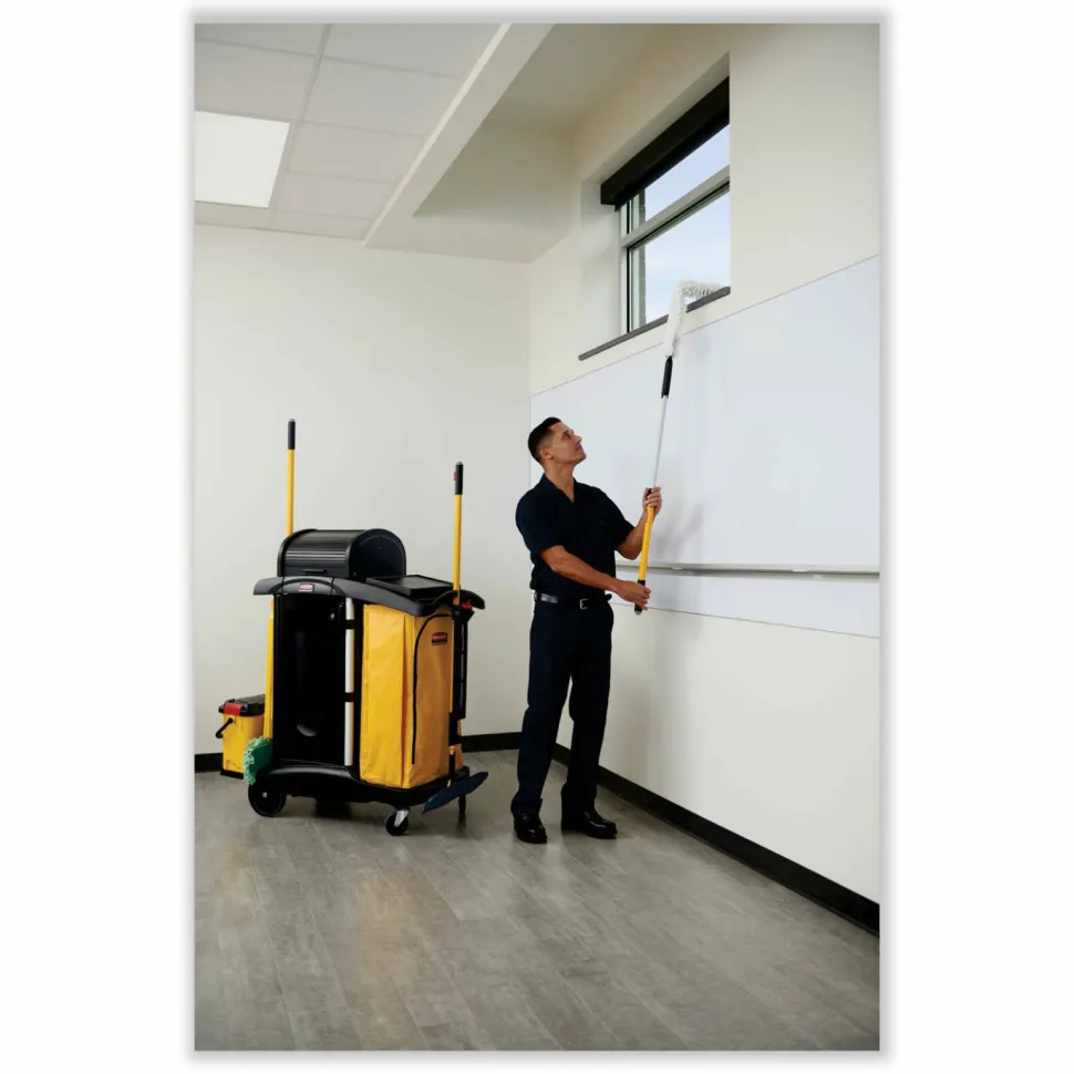 Rubbermaid Commercial Vinyl Cleaning Cart Bag for Rubbermaid Commercial 9T76, 9T77 and 9T78, 34 gal, 17.5" x 10.5" x 33", Yellow