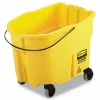 Rubbermaid Commercial WaveBrake 2.0 Bucket, 35 qt, Plastic, Yellow