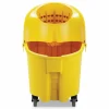 Rubbermaid Commercial WaveBrake Institution Bucket and Wringer Combos, Down-Press, 35 qt, Yellow