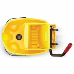 Rubbermaid Commercial WaveBrake 2.0 Bucket/Wringer Combos, Side-Press, 44 qt, Plastic, Yellow