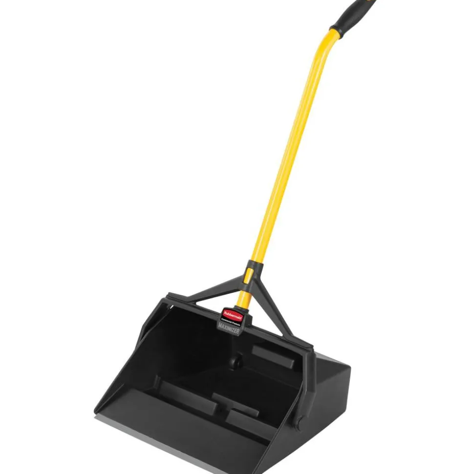 Rubbermaid Commercial Wet/Dry Debris Pan, 32 Oz Capacity, 16 7/8"H x 12"W x 29"D, Black