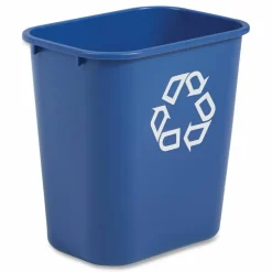 Rubbermaid Desk-Side Container, 7-Gallons, Blue