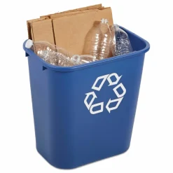Rubbermaid Desk-Side Container, 7-Gallons, Blue