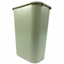 Rubbermaid Durable Polyethylene Wastebasket, 10 1/4 Gallons (38.8L), Beige