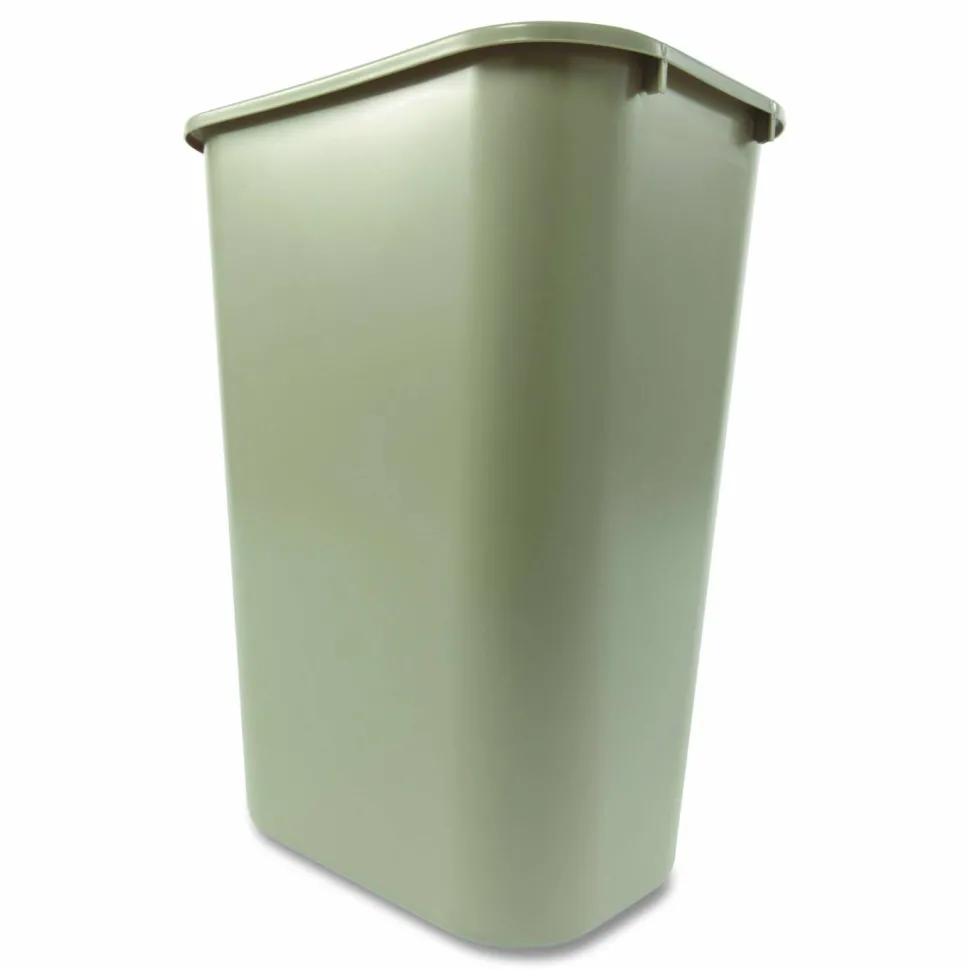 Rubbermaid Durable Polyethylene Wastebasket, 10 1/4 Gallons (38.8L), Beige