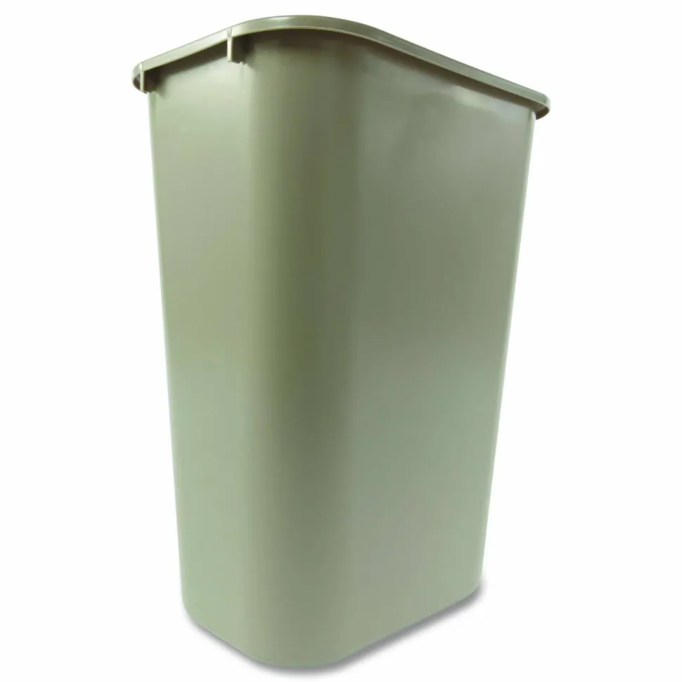 Rubbermaid Durable Polyethylene Wastebasket, 10 1/4 Gallons (38.8L), Beige
