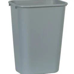 Rubbermaid Durable Polyethylene Wastebasket, 10 1/4 Gallons (38.8L), Gray