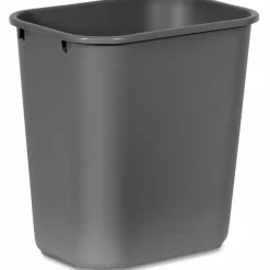 Rubbermaid Durable Rectangular Plastic Wastebasket, 7 Gallons, 15