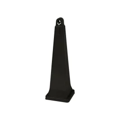 Rubbermaid GroundsKeeper Pyramid-Shaped Plastic/Steel Cigarette Waste Collector, 1 Gallon, 39 3/4
