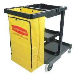 Rubbermaid Janitor Cart with 25-Gallon Zipper Vinyl Bag