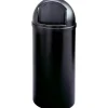 Rubbermaid Marshal Round Polyethylene Classic Waste Container, 15 Gallons, 36 1/2"H x 15 1/2"W x 15 1/2"D, Black