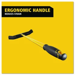 Rubbermaid Maximizer Push-To-Center Broom, 36", Black/Yellow