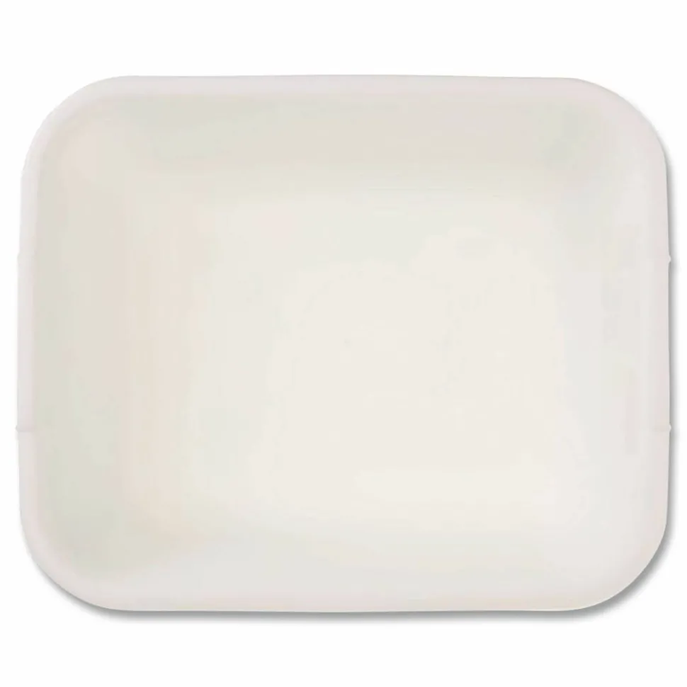 Rubbermaid Microban Dishpan, 4.5 gal, 14.5" x 12.5" x 5.7", White, 6/Carton