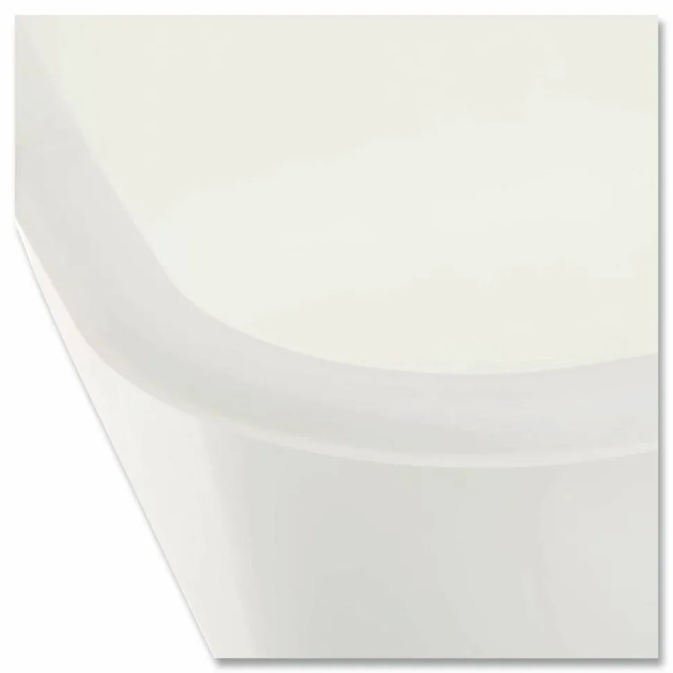 Rubbermaid Microban Dishpan, 4.5 gal, 14.5" x 12.5" x 5.7", White, 6/Carton
