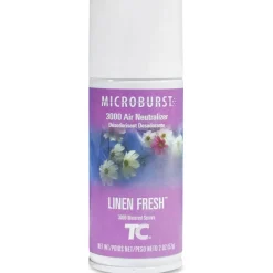 Rubbermaid Microburst 3000 Air Freshener Refills, Linen Fresh, 2 Oz, Case Of 12