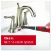 Rubbermaid Reveal Power Scrubber, Red/White Nylon Bristles, 1.73" Brush, Red Plastic Handle