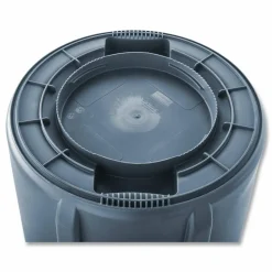 Rubbermaid Round Brute Container, 32 Gallons, Gray