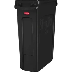 Rubbermaid Slim Jim Commercial Rectangular Plastic Waste Receptacle, 23 Gallons, 30
