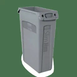 Rubbermaid Slim Jim Rectangular Plastic Waste Containers With Vent Channels, 23 Gallons, 30