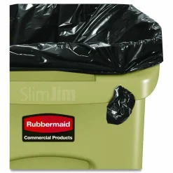 Rubbermaid Slim Jim Waste Container With Vents Channels, 23 Gallons, 30