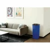 Rubbermaid Square Recycling Container, Blue/White