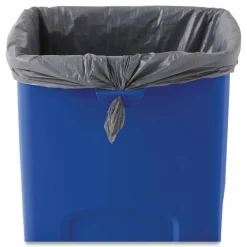 Rubbermaid Square Recycling Container, Blue/White
