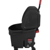 Rubbermaid WaveBrake Down Press Mop Bucket, 27-7/16" x 16-1/16", Black