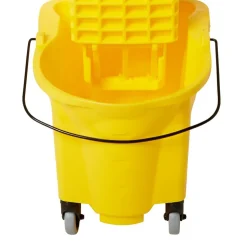 Rubbermaid WaveBrake Side Press Combo Bucket, 26 Quart, Yellow