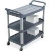 Rubbermaid Xtra Utility Cart, 37 4/5"H x 40 3/5"W x 20"D, Gray