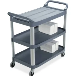 Rubbermaid Xtra Utility Cart, 37 4/5"H x 40 3/5"W x 20"D, Gray