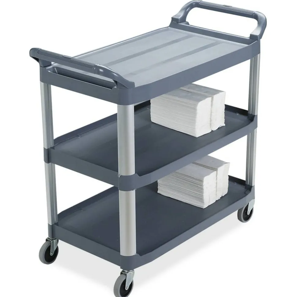 Rubbermaid Xtra Utility Cart, 37 4/5"H x 40 3/5"W x 20"D, Gray