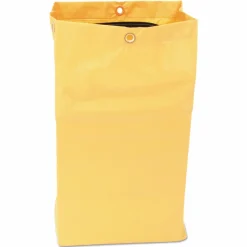 Rubbermaid Zippered Vinyl Cleaning Cart Bag, 24 Gallon, 30 1/2"H x 17 1/4"W x 10 1/2"D, Yellow