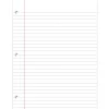 Ruled Filler Paper, 8 1/2" x 11", Wide Ruled, White, Pack Of 500 Sheets